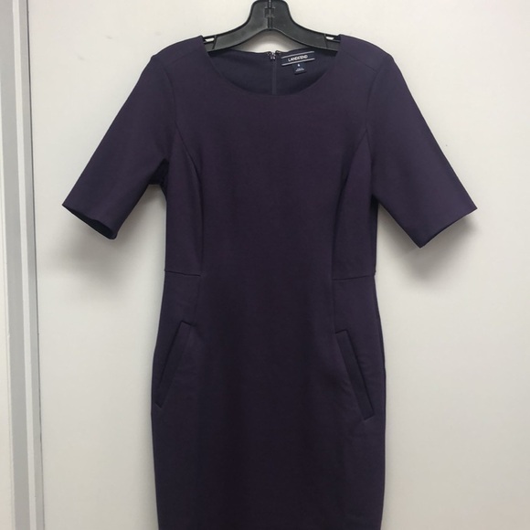 Lands’ End plum sheath dress - Picture 1 of 8